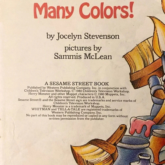 Vintage Lot of 4 Whitman Books Tell a Tale Sesame Street Donald Duck Winnie - Picture 5 of 16